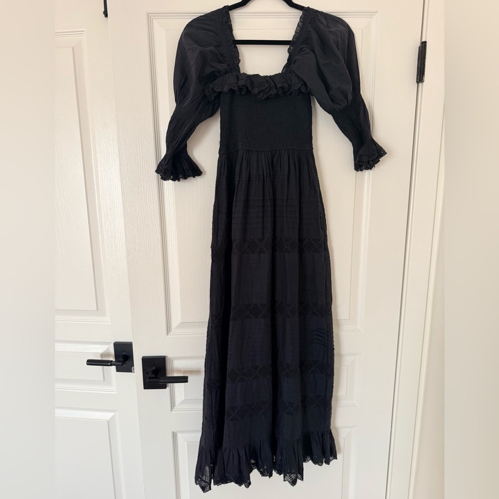 XS- Doen Navy Izabel Dress - Picture 8 of 8
